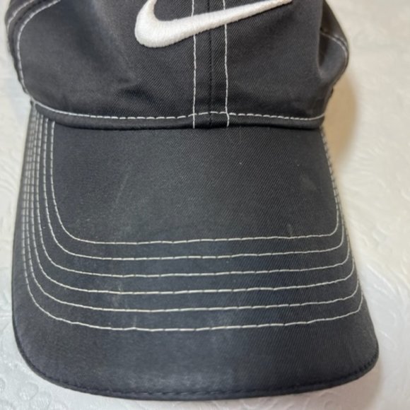 Black w/White Trim Logo NIKEGOLF Cap Hat Adjustable - Picture 8 of 11